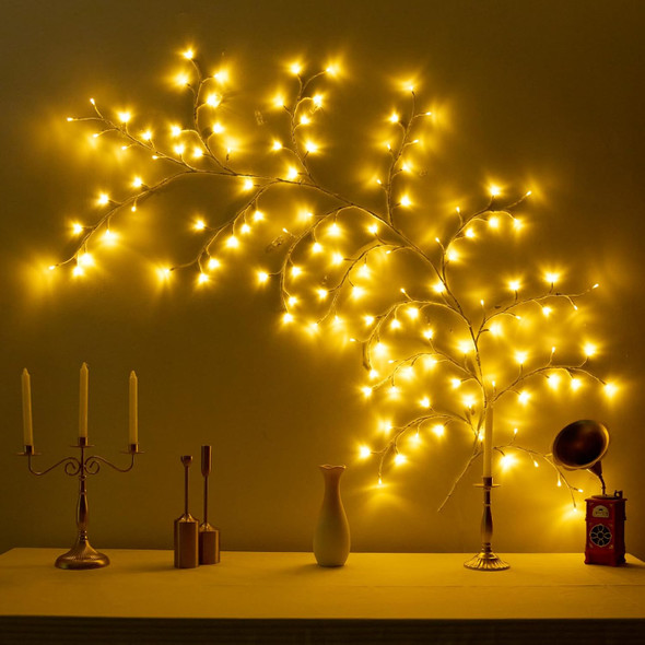 Enchanted Willow Vine Lights with Remote, Christmas Swags Decorations Indoor Room Decor with 40 Clips, 20 Branches 160 LEDs Lighted Willow Vine Lights for Walls Bedroom Home Decor