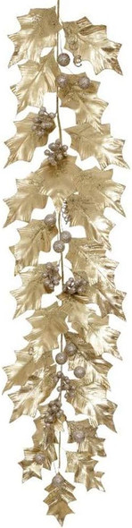 Mark Roberts Grand Holly Garland 5.5-Foot - Festive Christmas Garland for Fireplace Decor, Christmas Tree, and Holiday Table Decorations