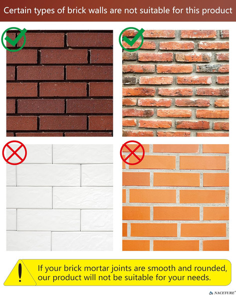 Brick Hook Clips (4 Pack) - Require More Than 1/8” Brick Wall Cement Gap Fits 2-1/4 to 2-2/5 Inch Bricks Outdoor Brick Hangers Wall Clips for Hanging - Mounting to Brick Without Drilling Brick Hook Clips (4 Pack) - Require More Than 1/8” Brick Wall Cement Gap Fits 2-1/4 to 2-2/5 Inch Bricks Outdoor Brick Hangers Wall Clips for Hanging - Mounting to Brick Without Drilling