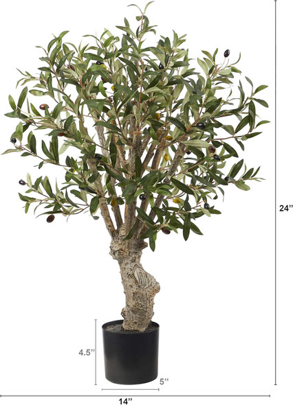 Nearly Natural 2ft. Olive Artificial Tree
