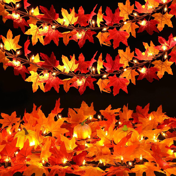 Fall Decor Fall Decorations for Home: Thanksgiving Decorations 10.8 FT Plug in Fall Garland with Lights 50 Orange Bulbs Connectable Lighted Fall Garland Thanksgiving Table Decor Indoor Outdoor Fall Decor Fall Decorations for Home: Thanksgiving Decorations 10.8 FT Plug in Fall Garland with Lights 50 Orange Bulbs Connectable Lighted Fall Garland Thanksgiving Table Decor Indoor Outdoor