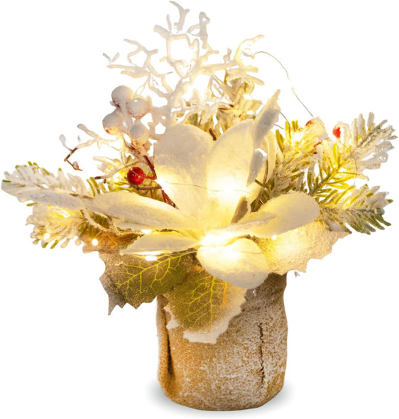 Mini DIY Tabletop Christmas Tree Artificial Christmas Tree, Tabletop Small Xmas Tree for Holiday Indoor DIY Christmas Decor