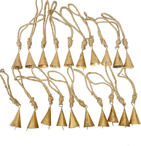 Christmas Decorations - Bells for Crafts, Home Decor, Christmas Bell Ornaments, Christmas Bell Decorations, Christmas Bells for Decoration - Vintage, Small Jingle, Witch, and Cow Bells