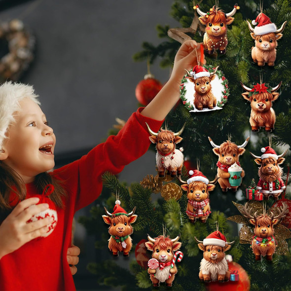 Wenqik 36 Pcs Cow Christmas Ornament Wooden Western Highland Cow Decoration for Christmas Tree Cartoon Cattle Decorative Hanging Ornament Cow Wood Cutouts Pendant for Xmas Holiday Car Decor Wenqik 36 Pcs Cow Christmas Ornament Wooden Western Highland Cow Decoration for Christmas Tree Cartoon Cattle Decorative Hanging Ornament Cow Wood Cutouts Pendant for Xmas Holiday Car Decor