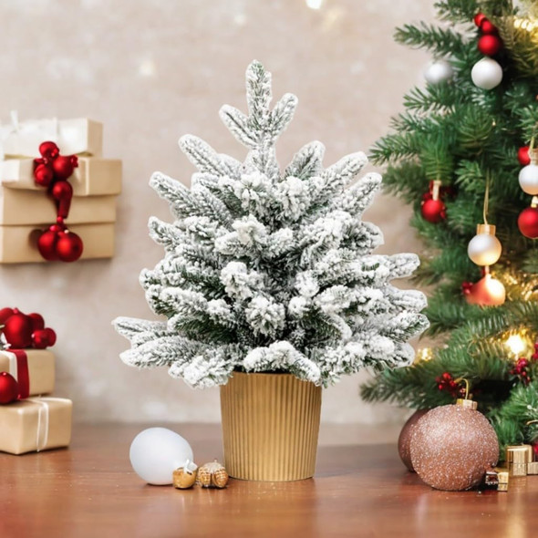 Small Tabletop Christmas Tree with Gold Color Basin 1.5 ft Artificial Tree Ornament Decor Festive Desktop Decoration Fluffy and Realistic Add Holiday Touch Small Tabletop Christmas Tree with Gold Color Basin 1.5 ft Artificial Tree Ornament Decor Festive Desktop Decoration Fluffy and Realistic Add Holiday Touch