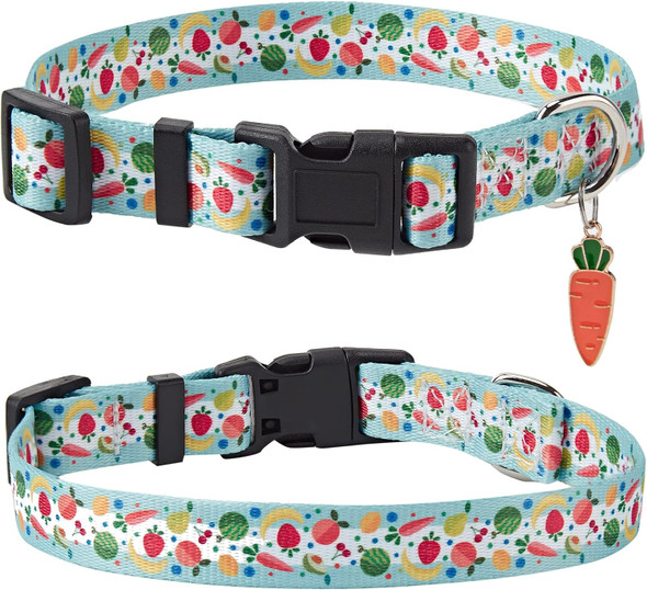 Cute Dog Collar For Small Medium Large Dogs, Large Dog Collar For Females And Male, Boy And Girl Dog Collars, Spring Dog Collar, Male And Female Dog Collars. (Fruit, L)