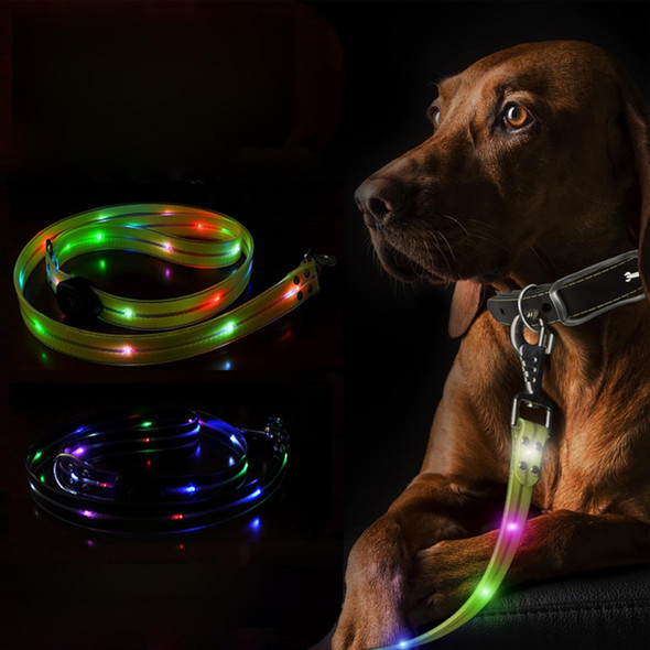 Led Dog Collar And Leash Set Light Up Pet Collar And Leashes For Night Time Walking Waterproof Pvc Materials Usb Rechargeable 2 Pieces Set Glow In The Dark For Small Medium Large Dogs (Set.Black)