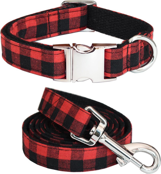 Dog Collar And Leash Set, Classic Dog Collar Soft Comfortable Adjustable Collars For Dogs