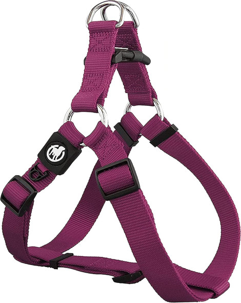 Ddoxx Nylon Step-In Dog Harness - Adjustable Chest Harness Dogs - S (Purple), Cat Uti