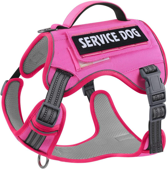 Demigreat Tactical Dog Harness For Large Dogs No Pull,Military Service Dog Harness, Fit Smart Reflective Pet Walking Harness For Training, Adjustable Dog Vest Harness With Handle
