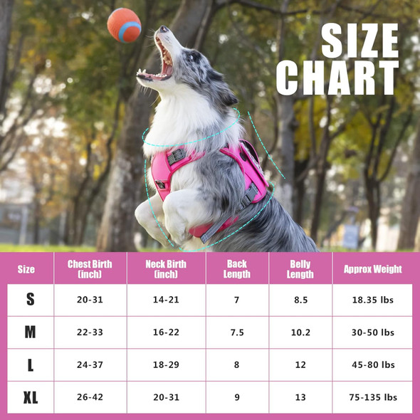 Demigreat Tactical Dog Harness For Large Dogs No Pull,Military Service Dog Harness, Fit Smart Reflective Pet Walking Harness For Training, Adjustable Dog Vest Harness With Handle