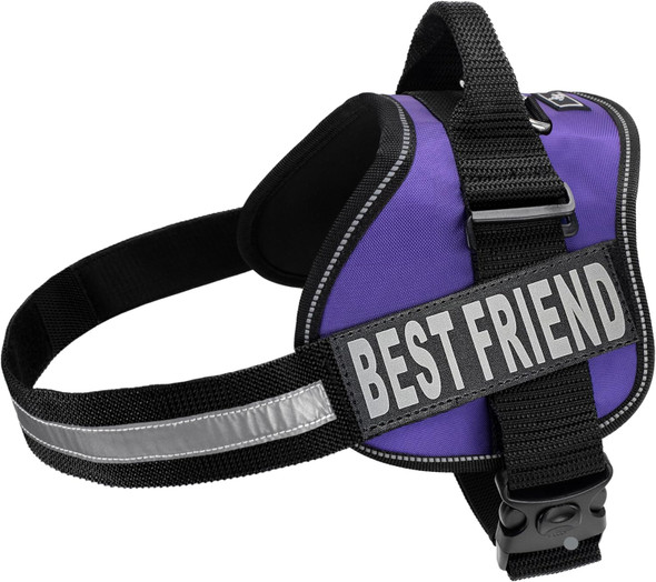 Doggie Stylz No Pull Dog Harness For Small, Medium, Large Dogs - Fully Adjustable - Reflective Best Friend Patches With Handle - No Choke Design - Dog Collars, Harnesses & Leashes - Pet Vest Doggie Stylz No Pull Dog Harness For Small, Medium, Large Dogs - Fully Adjustable - Reflective Best Friend Patches With Handle - No Choke Design - Dog Collars, Harnesses & Leashes - Pet Vest