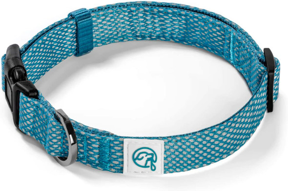 Embark Illuminate Reflective Dog Collar For Small Dogs –Adjustable Padded Dog Collars With Buckle Made With Nylon Reflective Material To Make Your Dog Collar Visible At Night – Small Dog Collar (Blue)