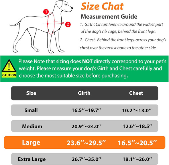 No-Pull Large Dog Harness - Tatical Dog Harness For Large Dog With Handle, dom No Pull Escape Proof Dog Vest Harness, Front Clip Reflective Adjustable Service Dog Harness(Black, Large)