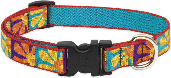 Lupinepet Originals 3/4 Crazy Daisy 15-25 Adjustable Collar For Large Dogs Lupinepet Originals 3/4 Crazy Daisy 15-25 Adjustable Collar For Large Dogs