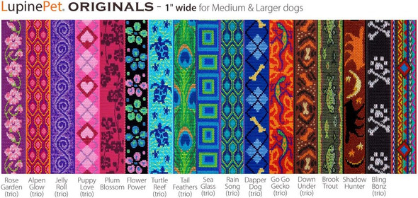 Lupinepet Originals 1 Bling Bonz 4-Foot Padded Handle Leash For Medium And Larger Dogs Lupinepet Originals 1 Bling Bonz 4-Foot Padded Handle Leash For Medium And Larger Dogs