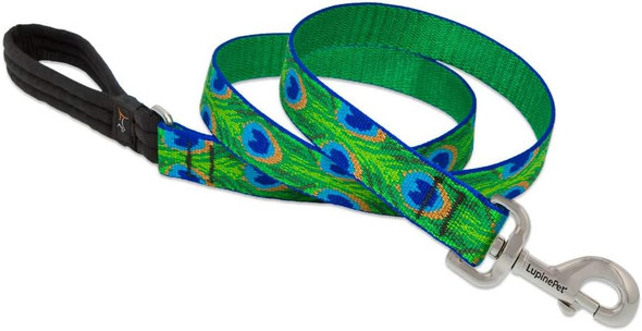 Lupinepet Originals 1 Tail Feathers 4-Foot Padded Handle Leash For Medium And Larger Dogs Lupinepet Originals 1 Tail Feathers 4-Foot Padded Handle Leash For Medium And Larger Dogs