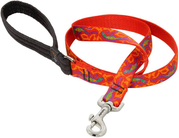Lupinepet Originals 3/4 Go Go Gecko 6-Foot Padded Handle Leash For Medium And Larger Dogs Lupinepet Originals 3/4 Go Go Gecko 6-Foot Padded Handle Leash For Medium And Larger Dogs