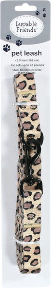Luvable Friends Unisex Pet Leash, Leopard, One Size