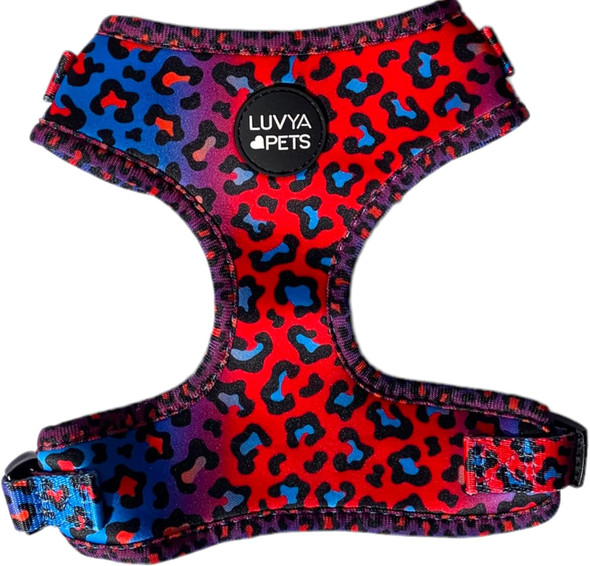 Luvya 80S Retro Harness Dog Harness, Size Large Dog Or Puppy Soft Harness With Safe, No Pulling, Large Chest Size 22 To 32 Inches (Large)