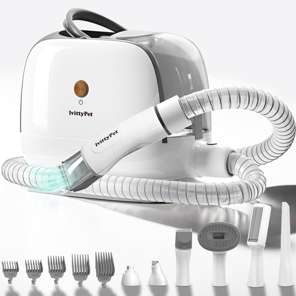 Lvittypet Dog Grooming Vacuum, 7 In 1 Dog Grooming Kit, Dog Vacuum For Shedding Grooming, Pet Grooming Vacuum For Dogs, Suction 99% Pet Hair, 2L Dust Cup, Pet Vacuum Kit For Dogs Cats Grooming At Home