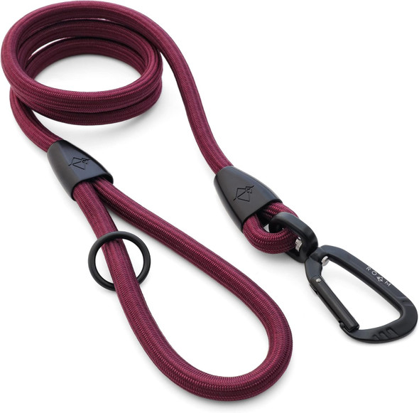 Premium Everyday Leash - Ultra Soft Dog Leash With Aviation Aluminum Carabiner For Small, Medium, Large Dogs - Vermont Weekends, 4Ft (Rubber Coated Metal Clamps)