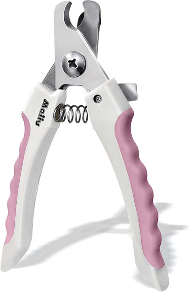 Dog & Cat Nail Clippers, Pet Nail Clipper And Trimmer With Safety Guard To Prevent Over Cutting, Grooming Razor Sharp Blades With Nail File For Small, Medium, Large Breeds, S Pink