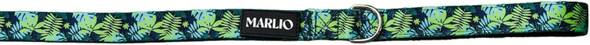Marlio Dog Leash - Stylish, Comfortable, And Durable 5Ft Leash With Padded Handle And Polished Clasp - Green Tropical