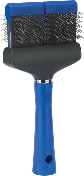Master Grooming Tools Double-Sided Extra Firm Flexible Slicker Brushes—Versatile Brushes For Grooming Dogs - Blue, 8L X 4W, Large Master Grooming Tools Double-Sided Extra Firm Flexible Slicker Brushes—Versatile Brushes For Grooming Dogs - Blue, 8L X 4W, Large