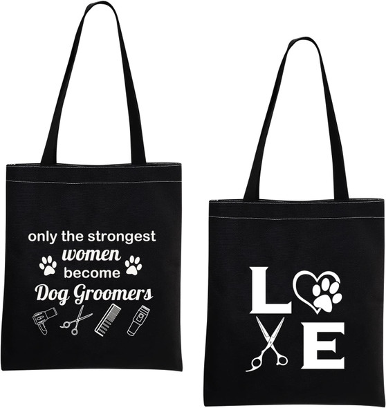 Mbmso Dog Groomer Tote Bag Pet Groomer S Dog Groomer Thank You Shopping Bag Dog Salon S Dog Grooming S