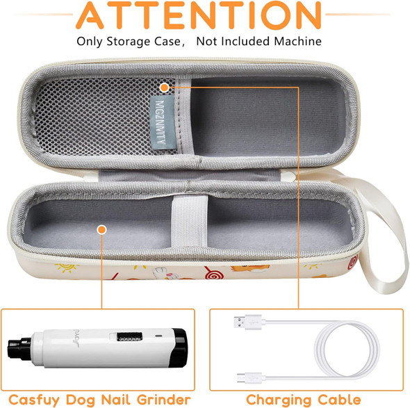Hard Protective Storage Case For Casfuy Dog Nail Grinder d, Professional Pet Dog Nail Trimmer Carrying Case (Only Storage Case, Not Included Nail Grinder)
