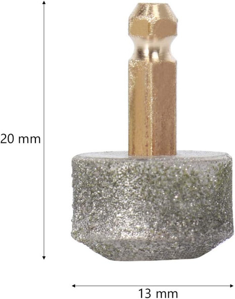 Mipcase Dog Nail Replacement Heads, Grinding Head Professional Spare Grinding Head Pet Nail Diamond Tip For Dog Cat Claw Nail Grooming Tool Pet Toenail Paw (2 Pack)