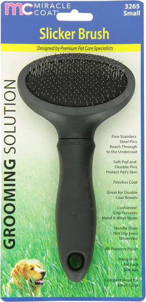 Miracle Coat Slicker Dog Brush, Small