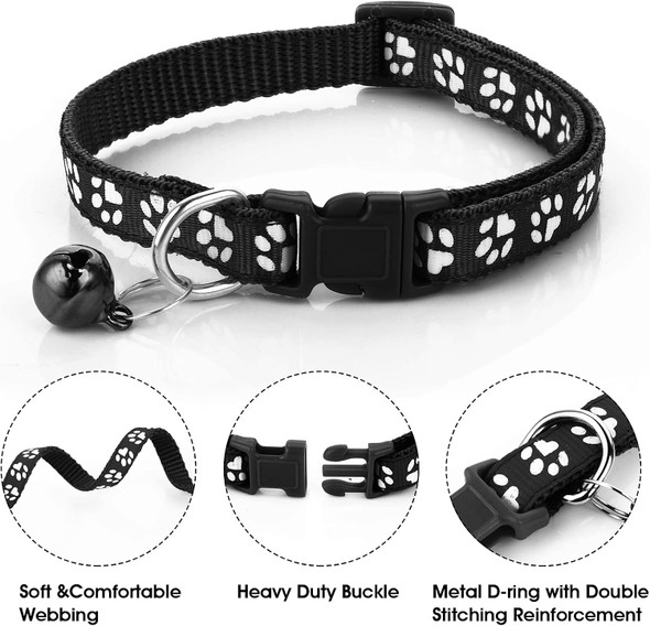 Dog Puppy Pet Cat Kitten Collar And Leash Set, Adjustable Pet Dog Car Collar With Leash, Durable Training Rope Quick Release Clip Buckle Collar For Small Dog Cat Puppies Kittens