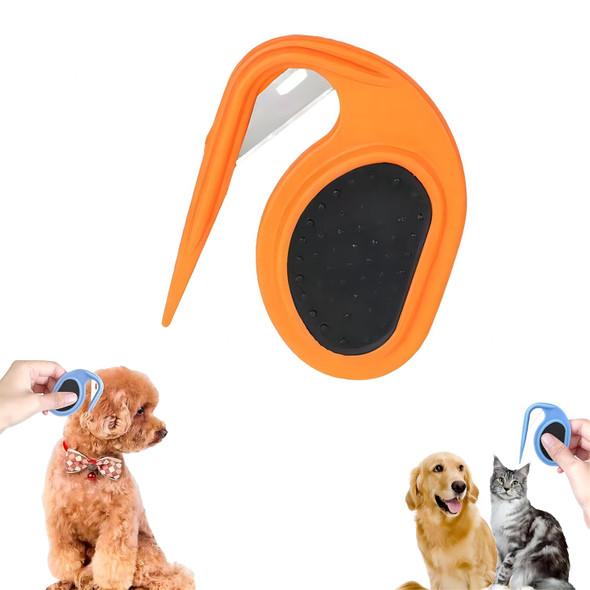 Knotting Comb For Cats, Multifunctional Dog Comb For Dog, Pet Hair Removal Tool, Cat Dog Knot Remover, Grooming Comb For Dogs And Cats, Pet Knotting Comb For Medium To Long Hairs (1Pc, Orange)