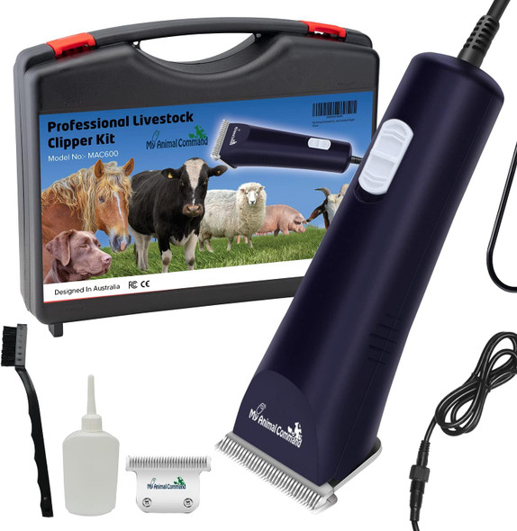 Professional Dog/Livestock Clippers Lightweight But Powerful Due To Our Innovative Brushless Motor, Thick Coats Trimmer For Large And Xl Dogs, Sheep, Horses And Farm Animals