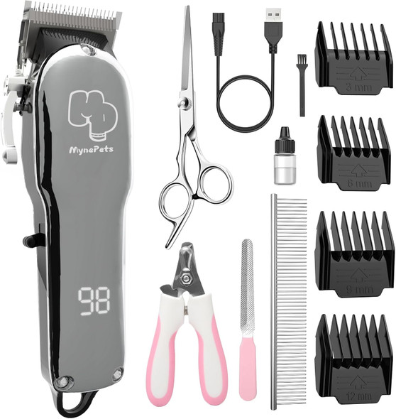 Dog Shaver Clippers For Grooming, Rechargeable Cordless Clippers Kit For Heavy Thick Hair&Coats, 7000 Rpm Powerful Motor Pet Shaver With Stainless Steel Blade Dog Shaver Clippers For Grooming, Rechargeable Cordless Clippers Kit For Heavy Thick Hair&Coats, 7000 Rpm Powerful Motor Pet Shaver With Stainless Steel Blade