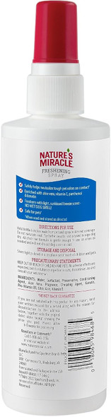 Nature'S Miracle Freshening Spray For Dogs Freshens Dog’S Coat Between Baths And Neutralizes Tough Odors With Sunkissed Breeze Scent, 8 Ounces