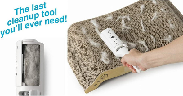 Necoichi Purrfection Neat & Easy Cat Hair Pet Hair Remover, Textured Microfibers Trap Fur & Lint Fast, Made In Japan