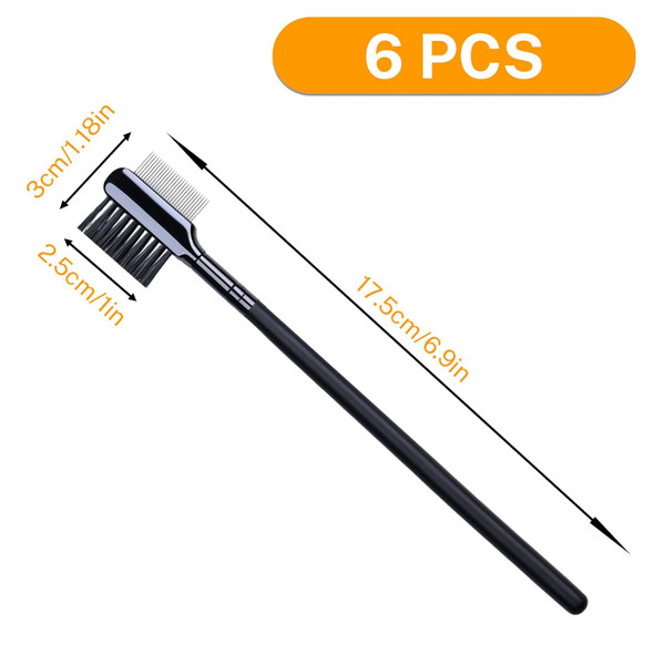 6 Pcs Double-Side Tear Stain Remover Comb Dog Eye Comb Flea Comb Multifunctional Grooming Comb Brush For Cat Dog Pets Puppies Crust Mucus Knots Removing