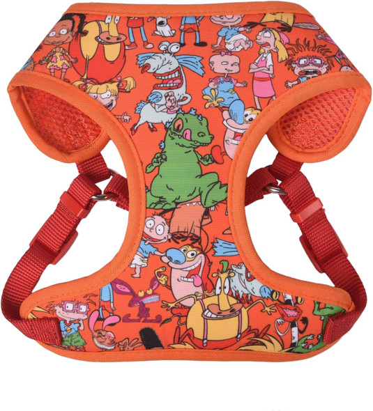 Nickelodeon For Pets All Stars Dog Harness For Large Dogs No Pull Dog Harness Vest With Nickelodeon Characters From Rugrats, Hey Arnold, And More Nickelodeon Pet Harness