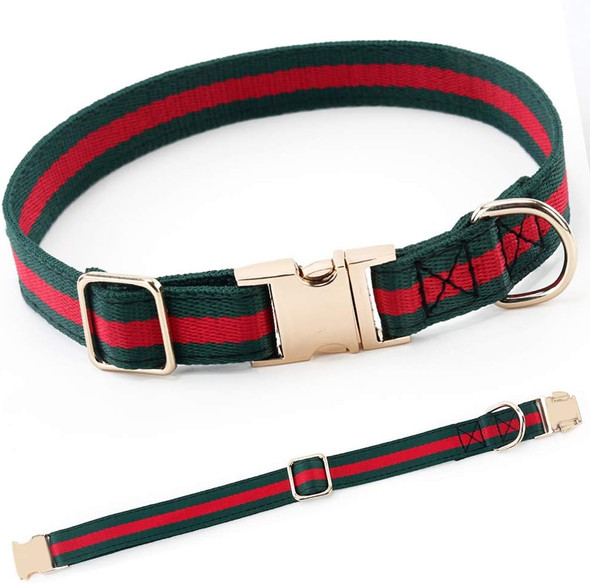 Premium Dog Collar, Cute Dog Collars Luxury Style, Durable Pet Collars With Metal Buckle Safety For Medium Dogs