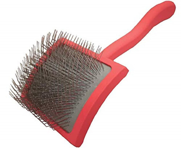 Professional Dog Slicker Brush - Fluff And Detangle Red