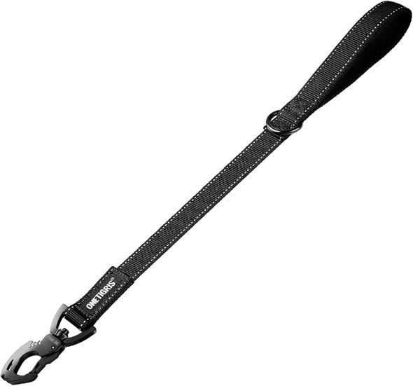 Onetigris Bolt Short Traffic Dog Leash For Small Medium Large Dogs(Black,M)
