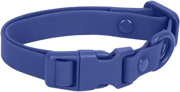 Ovale Waterproof Dog Collar Leash Combo Set, Durable And Easy To Clean, For Medium Dogs.(M, Dark Blue)