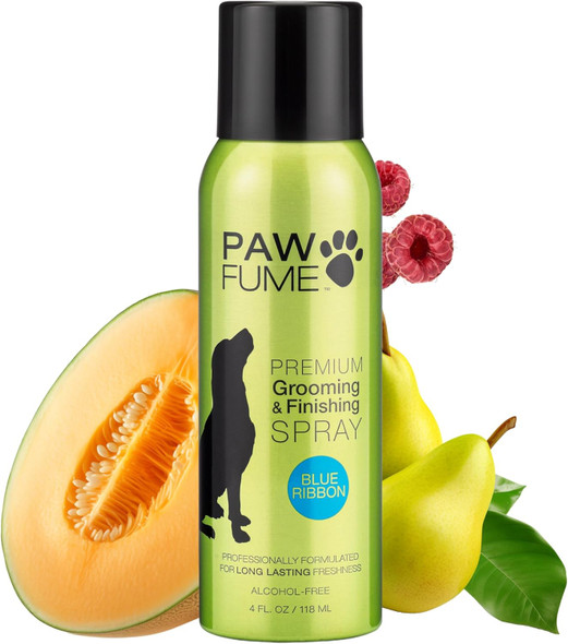 Pawfume Premium Grooming Spray Dog Spray Deodorizer Perfume For Dogs - Dog Cologne Spray Long Lasting Dog Sprays - Dog Perfume Spray Long Lasting After Bath- Dog Deodorizing Spray (Blue Ribbon)