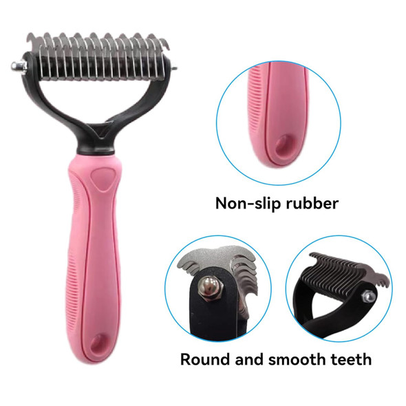 5Pcs Dog Brushes For Grooming - Deshedding Dog Brush，Flea Comb And Dog Brush For Short Hair Dogs, Puppy Grooming Kit Small Dogs, Dog Grooming Kit And Slicker Brush For Dogs And Dog Comb Set