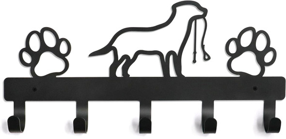 Pet Artist Dog Leash And Collar Holder,Wall Mounted For Pet Accessories,Dog Leash Hanger Organizer For Small Medium Large Dogs
