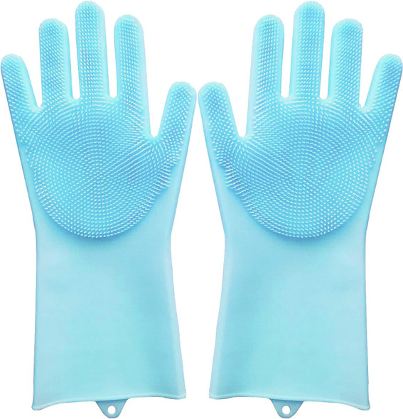 Silicone Bathing Gloves For Dogs, Cats, & Most Animals – Long Sleeve Grooming Glove With Foam Scrubbing Bristles Silicone Bathing Gloves For Dogs, Cats, & Most Animals – Long Sleeve Grooming Glove With Foam Scrubbing Bristles