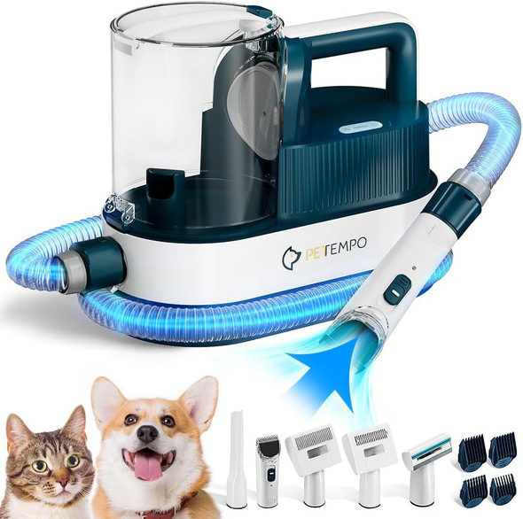 Dog Grooming Vacuum, 9 In 1 Dog Grooming Kit & Dog Hair Vacuum Suction 99% Pet Hair, 2L Dust Cup Dog Brush For Shedding Vacuum